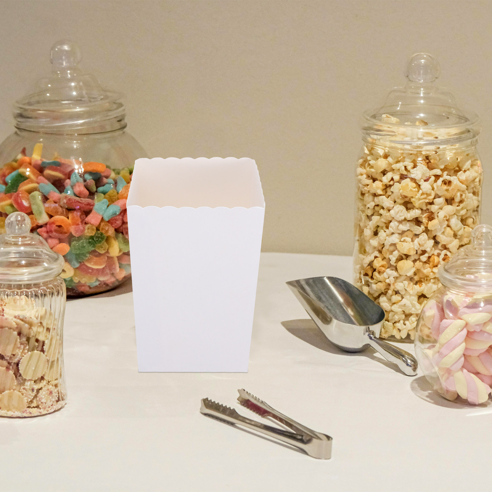 Event Party Box - 50 Cajas Desechables para Palomitas de