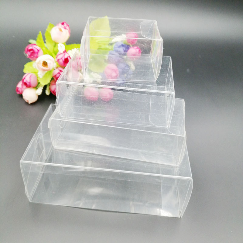 Event Party Box - Caja de plástico transparente rectangular ABC,