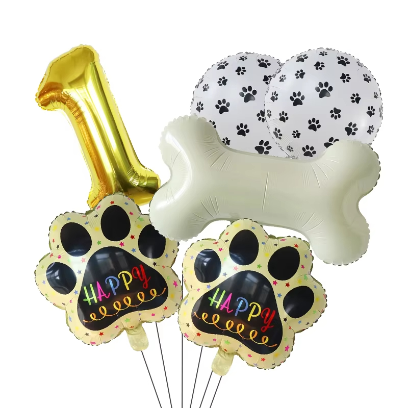 Let'S Party Event Supply - Globos Dorados WOOF, Artículos para Fiestas