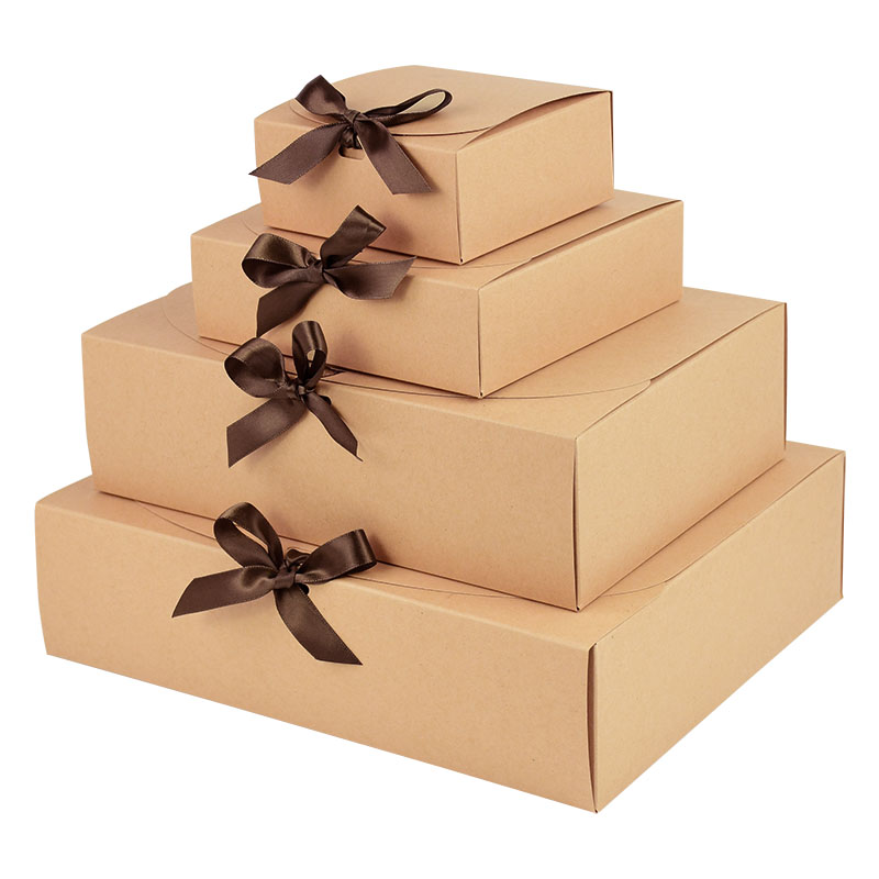 Papercraft Supply Ribbon - Caja de regalo de papel Kraft