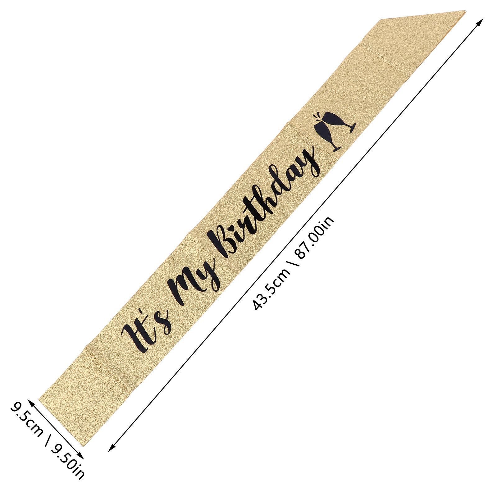 1 unidad de Banda de hombro de - Birthday Sash Glitter reseña y precio