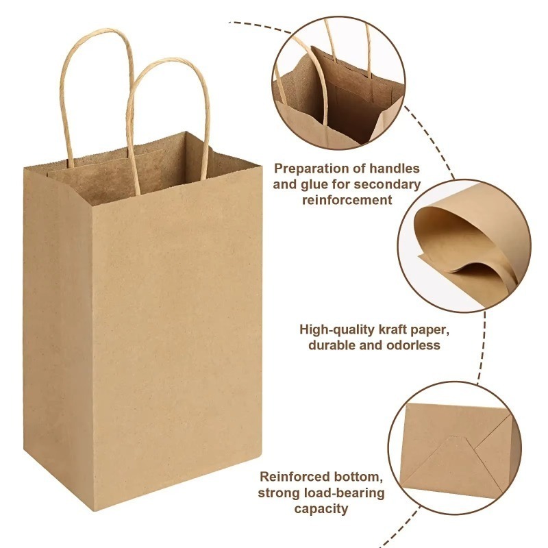 Bolsas de papel Kraft marrón c - Event Party Shop reseña y precio
