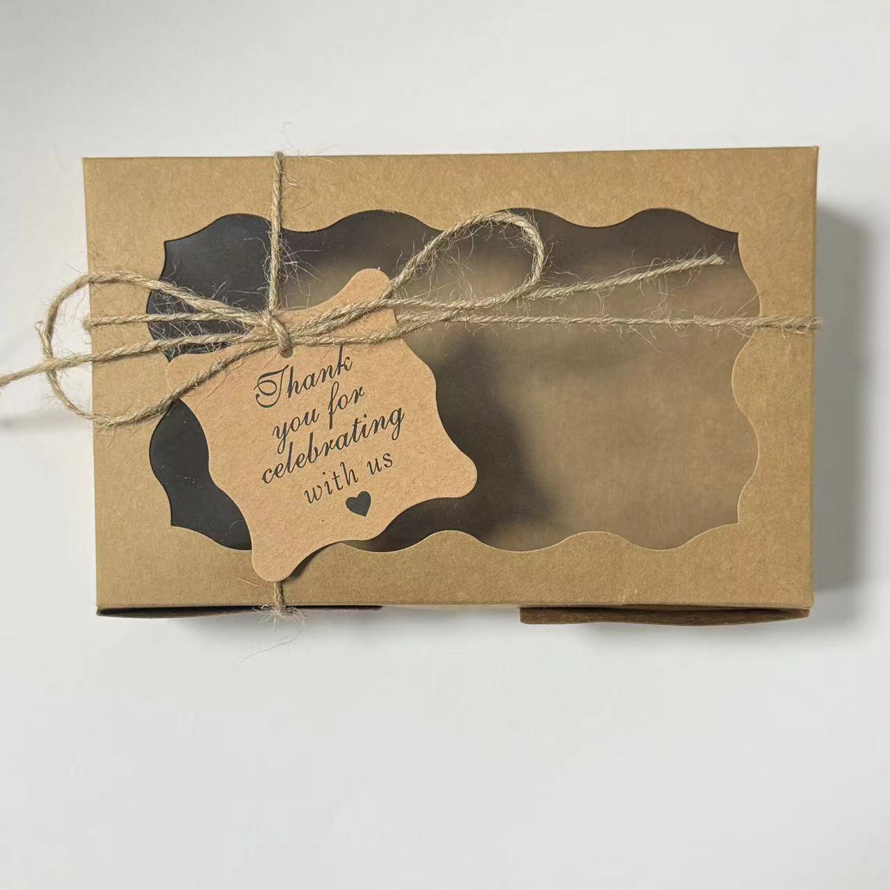 Cajas de papel Kraft para past - Event Party Box reseña y precio