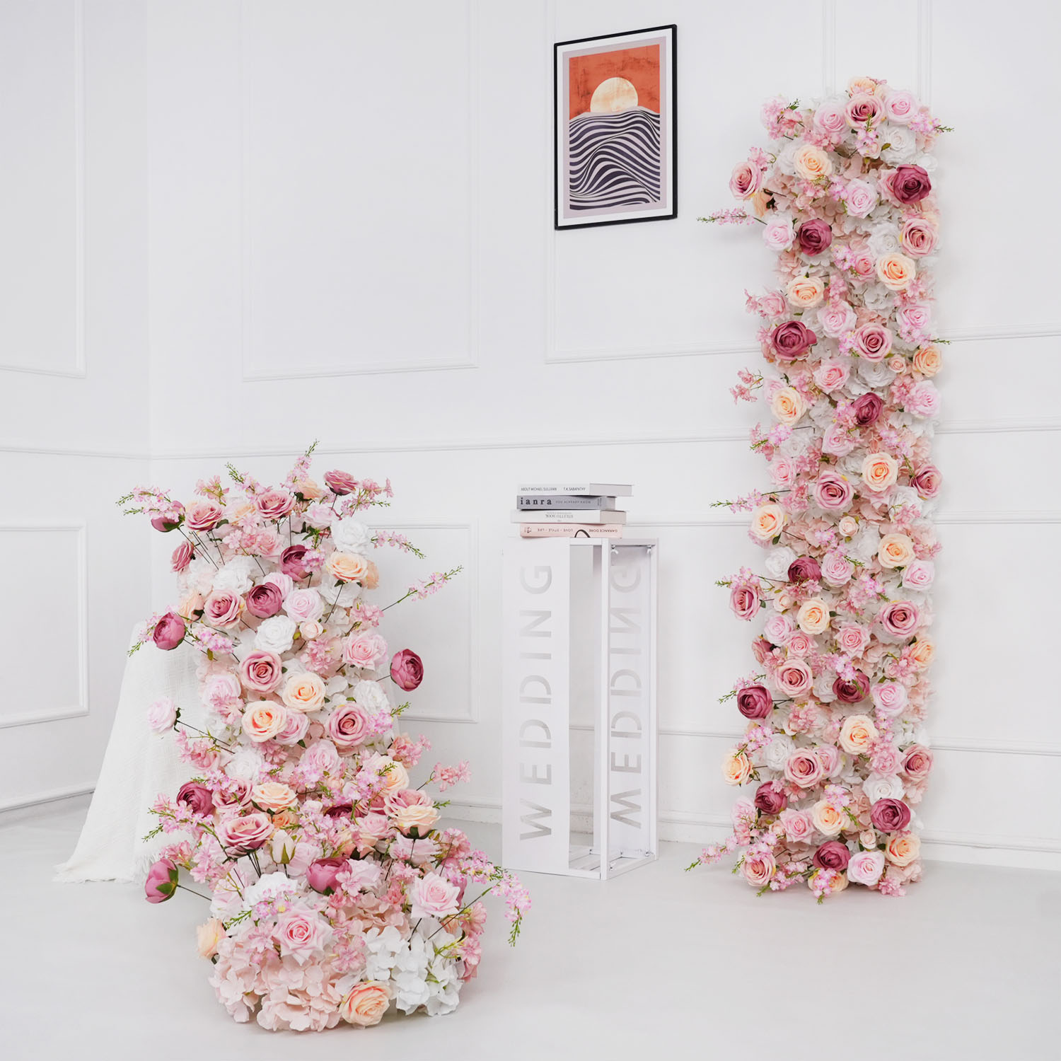 Uflower-fila de flores artific - Flower Wall Panel reseña y precio