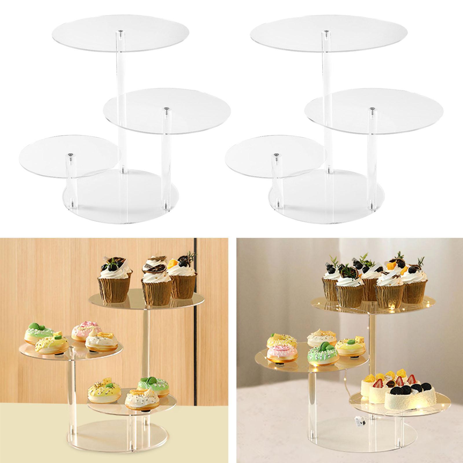 Soporte de Acrílico de 3 Nivel - Cupcake Stand Tier reseña y precio