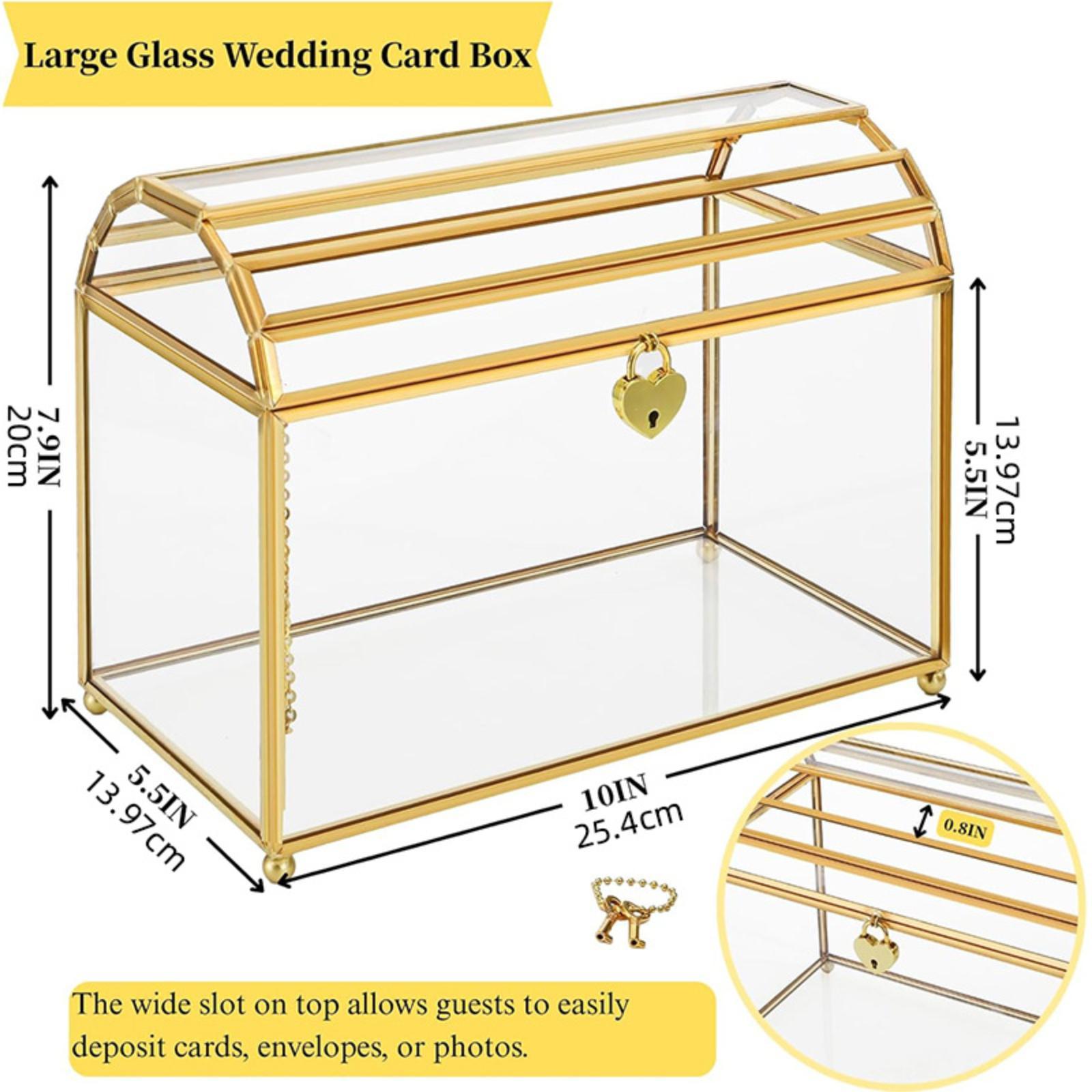Caja de cristal para tarjetas  - Event Party Box reseña y precio