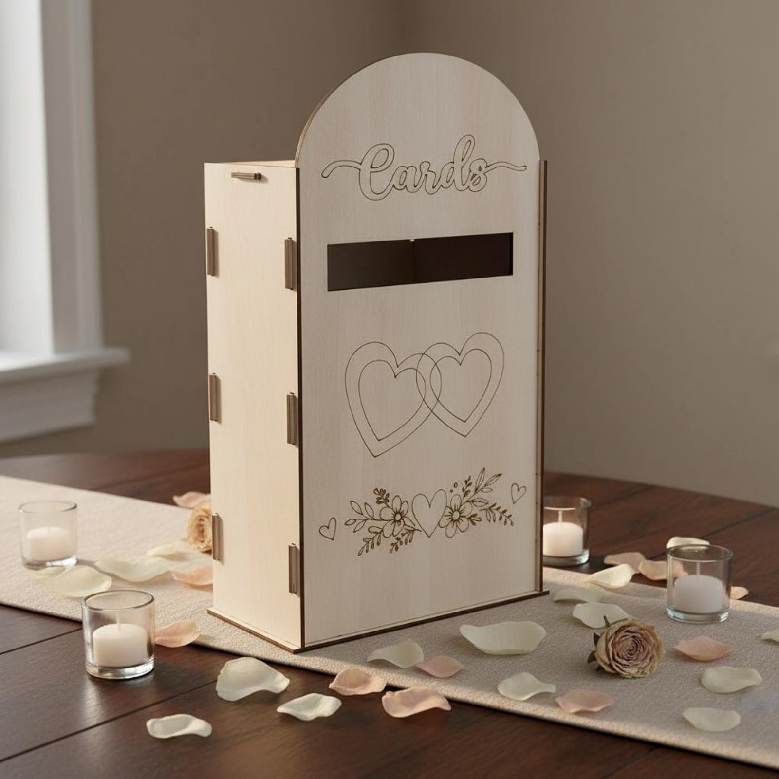 Caja de Madera para Tarjetas d - Event Party Box reseña y precio