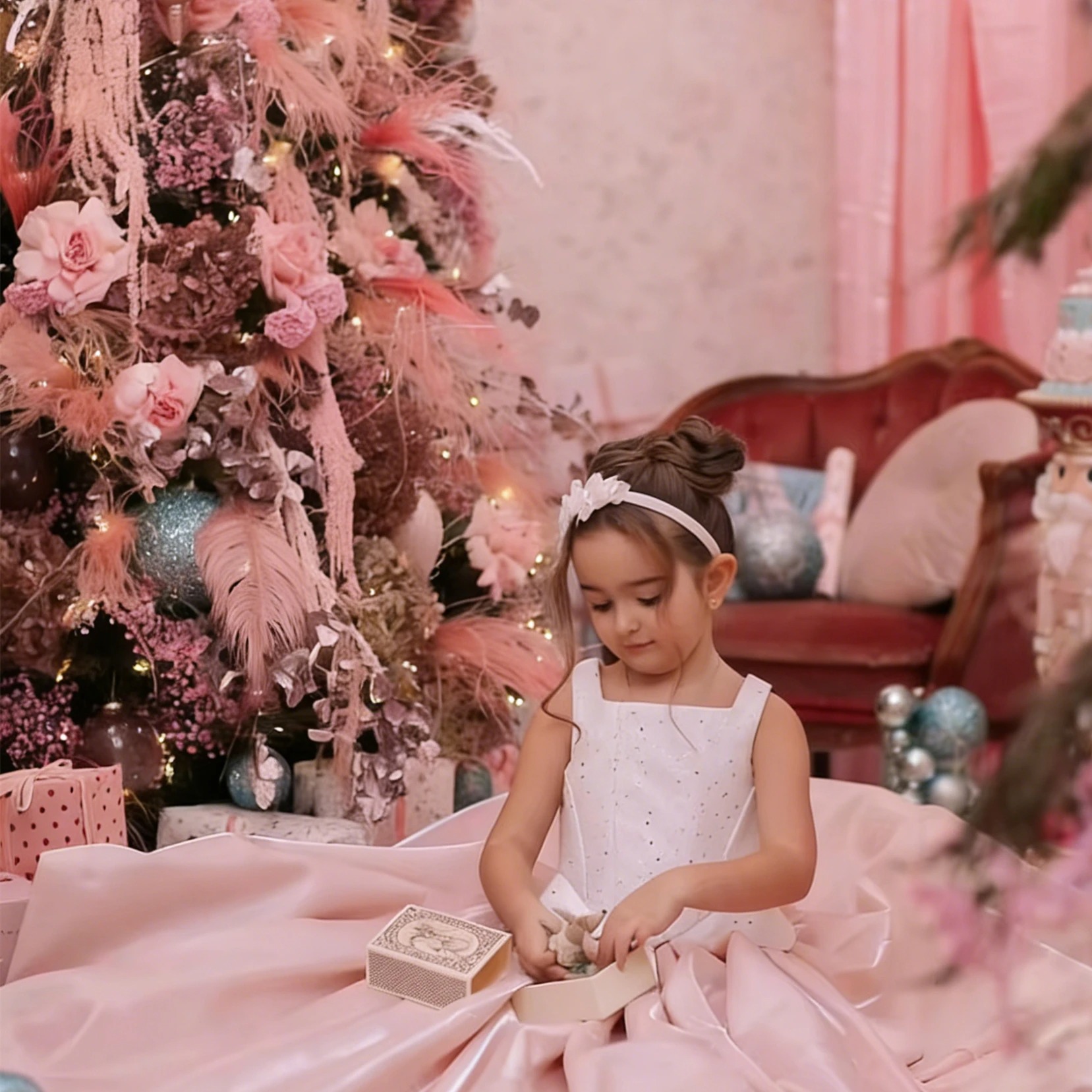 Vestido de niña de las flores  - Birthday Sash Glitter reseña y precio