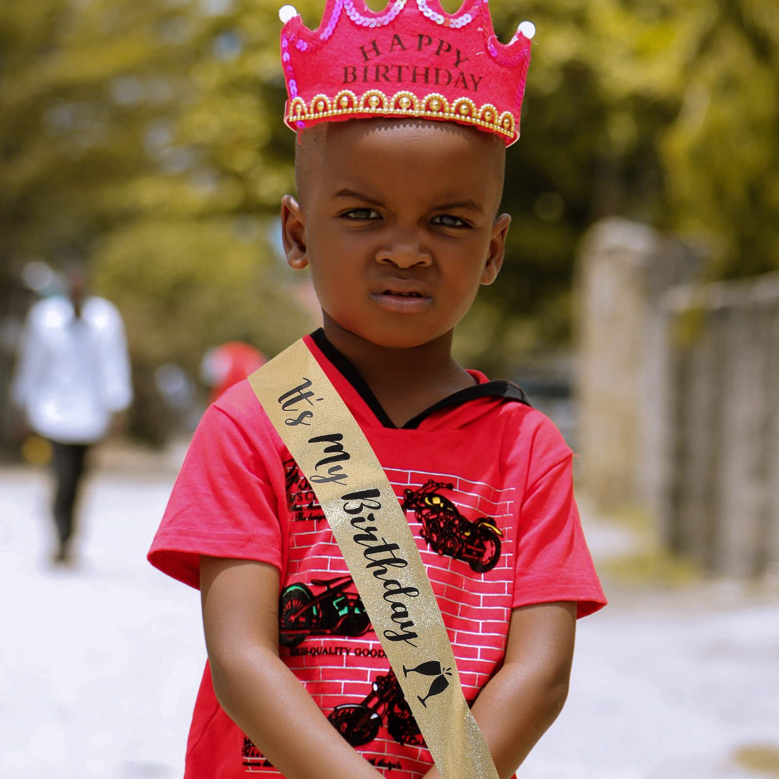 1 unidad de faja de tela con p - Birthday Sash Glitter reseña y precio