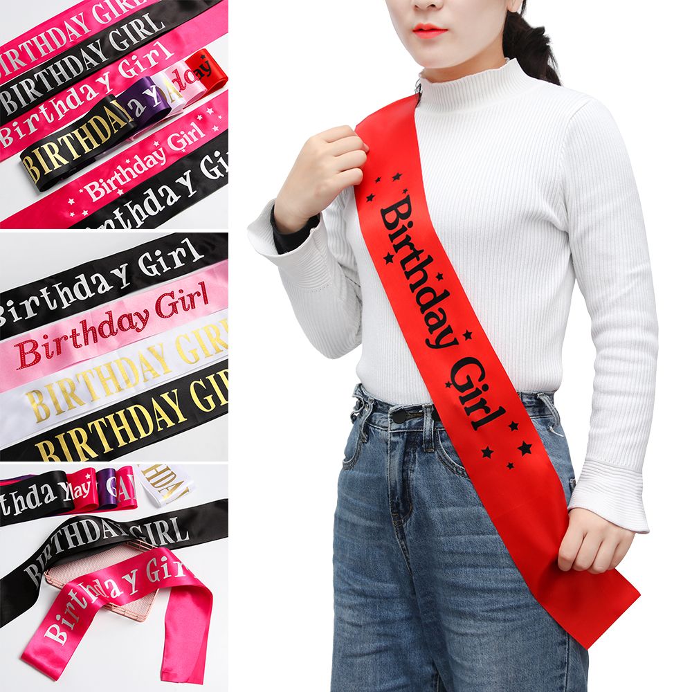 Cintas de satén con purpurina  - Birthday Sash Glitter reseña y precio